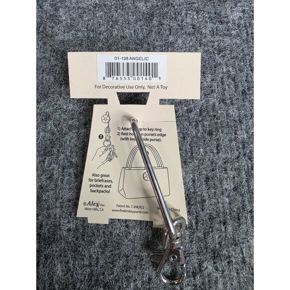 Finders Key Purse Angelic Key Hook Clip Holder Decorative Accessory By Alex Inc - Picture 3 of 5